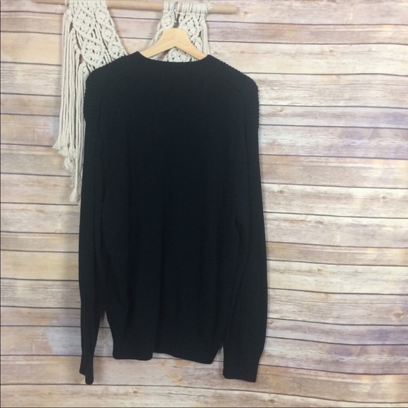 Spring + Mercer | Black Knit Pullover Sweater Top - Picture 4 of 6